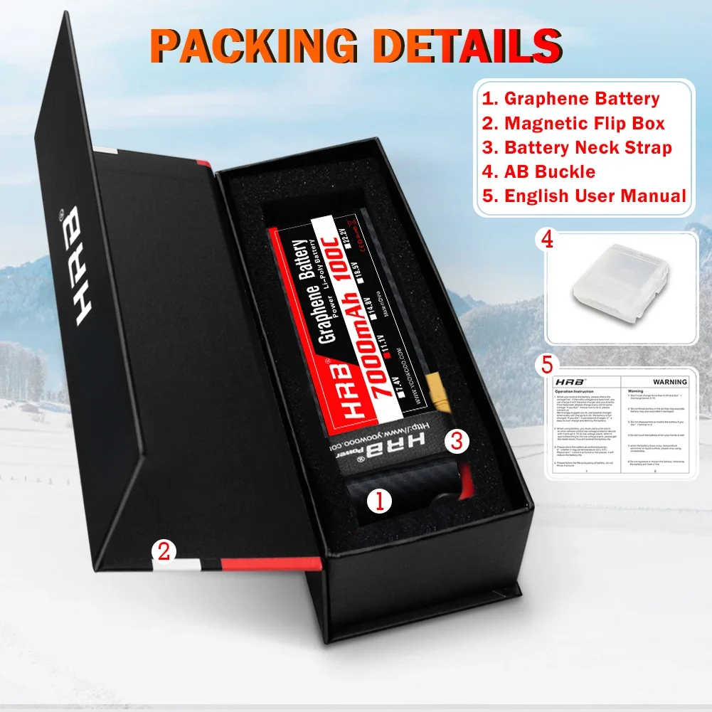 6S Lipo Battery 22.2V 5000Mah - Bateria de grafeno 2S 3S 4S