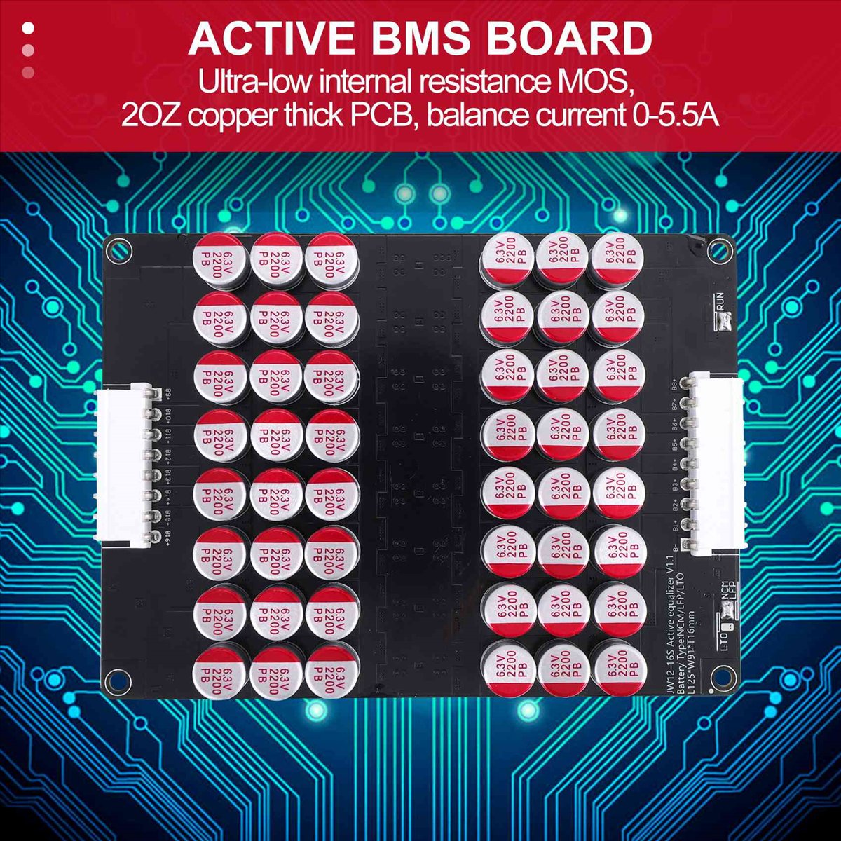 12S Lipo Battery Balancing Board - * UM DIA 12S 13S 14S