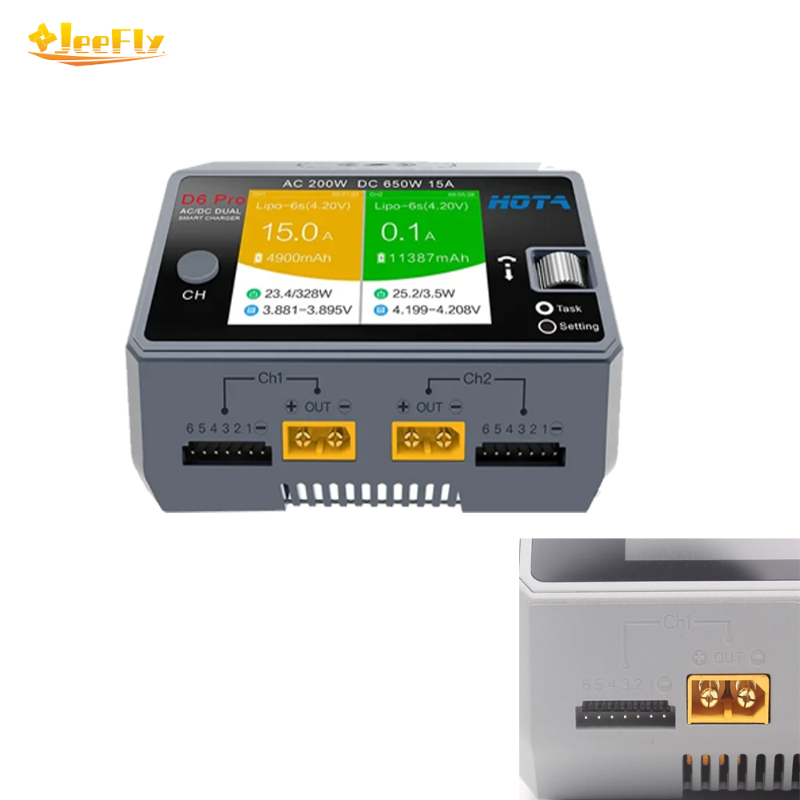 Hota D6 Pro Dual Lipo Charger - Carregador Inteligente HOTA D6 Pro 650W