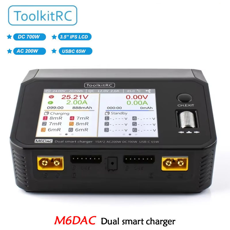 ToolkitRC M6DAC Carregador Int - Toolkitrc M6Dac Smart Charger avaliação e preço