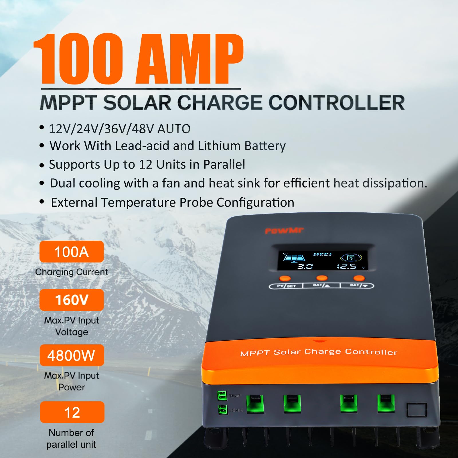 Controlador de Carga Solar MPP - Lifepo4 12V 100Ah Bms Bluetooth avaliação e preço
