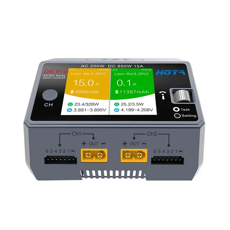Carregador Inteligente HOTA D6 - Hota D6 Pro Dual Lipo Charger avaliação e preço